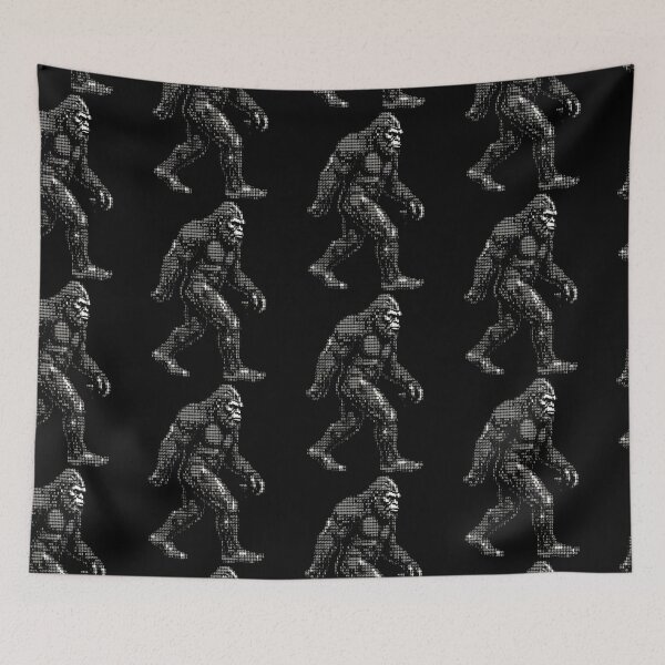 Item preview, Funny Ascii Bigfoot Sasquatch Cryptid Hunter designed and sold by d247.