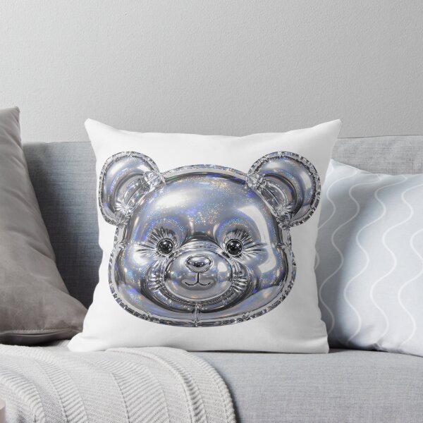 Item preview, Puffy Chrome Teddy Bear Face designed and sold by Teeny Quities.