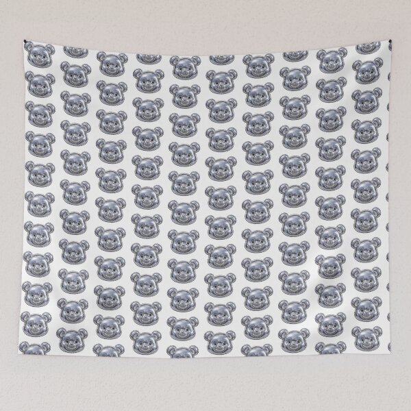 Item preview, Puffy Chrome Teddy Bear Face designed and sold by Teeny Quities.