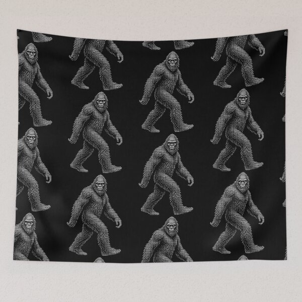 Item preview, Ascii Bigfoot Sasquatch Cryptid Hunter designed and sold by d247.