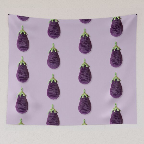 Item preview, Crochet Eggplant designed and sold by TackyTime.
