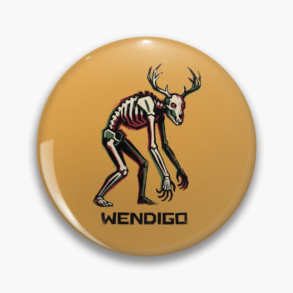Item preview, Wendigo Skeleton Cryptid Deer Skull Forest Monster Graphic designed and sold by KiwiRider.