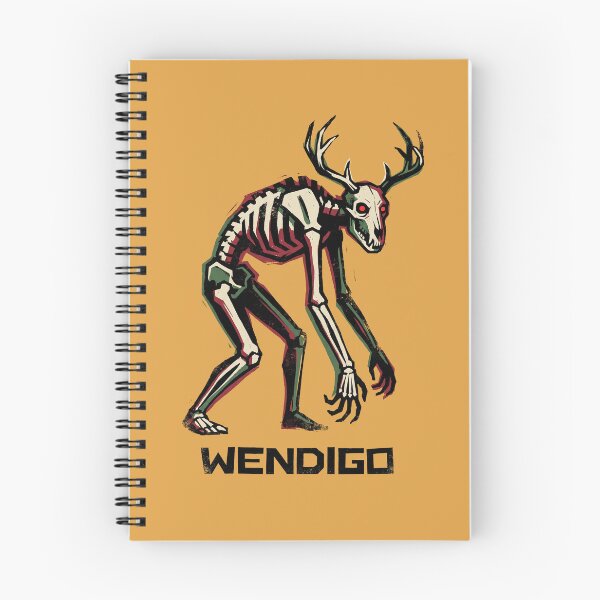 Item preview, Wendigo Skeleton Cryptid Deer Skull Forest Monster Graphic designed and sold by KiwiRider.