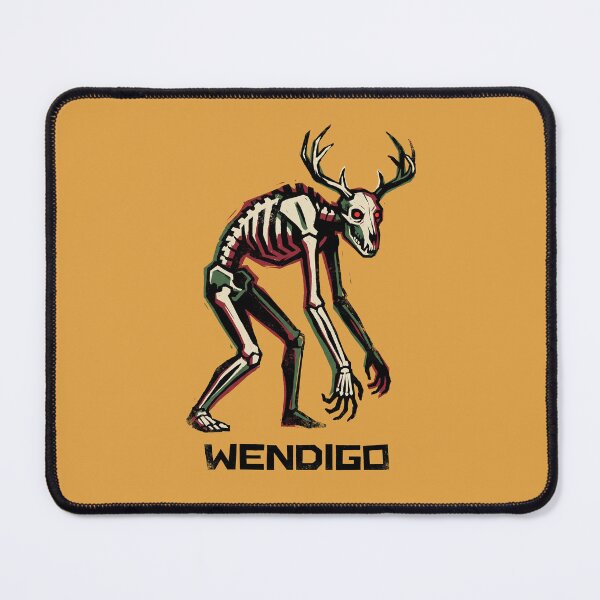 Item preview, Wendigo Skeleton Cryptid Deer Skull Forest Monster Graphic designed and sold by KiwiRider.