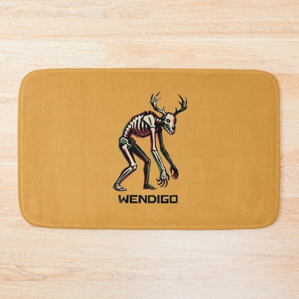Item preview, Wendigo Skeleton Cryptid Deer Skull Forest Monster Graphic designed and sold by KiwiRider.
