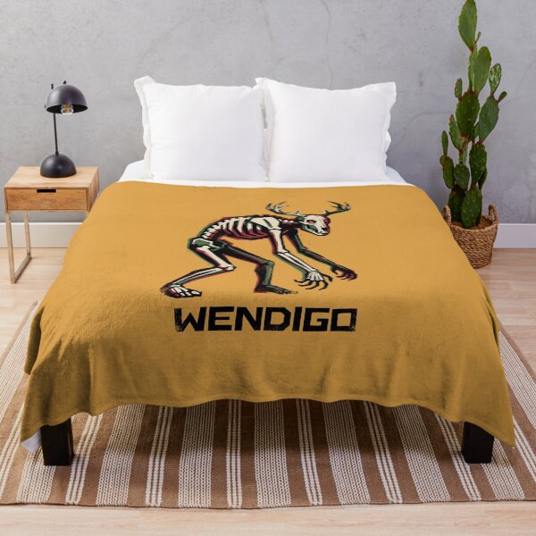 Item preview, Wendigo Skeleton Cryptid Deer Skull Forest Monster Graphic designed and sold by KiwiRider.