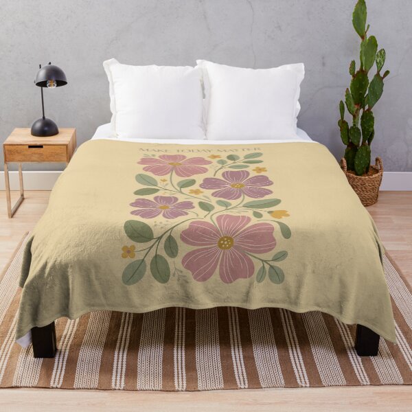 Item preview, Make Today Matter Floral Botanical Folk Art Vintage Quote designed and sold by Indraokta22.