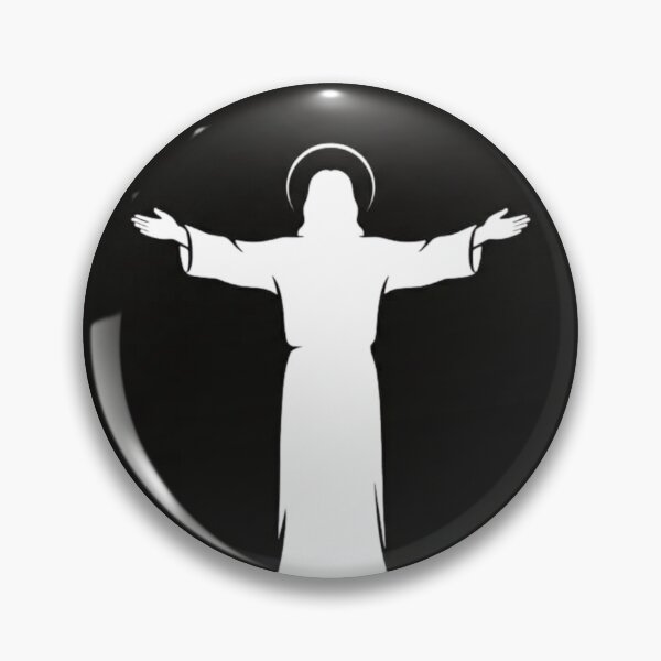 Item preview, Silhouette of Jesus Christ with Open Arms, Minimalist Style designed and sold by MantoSagrado.