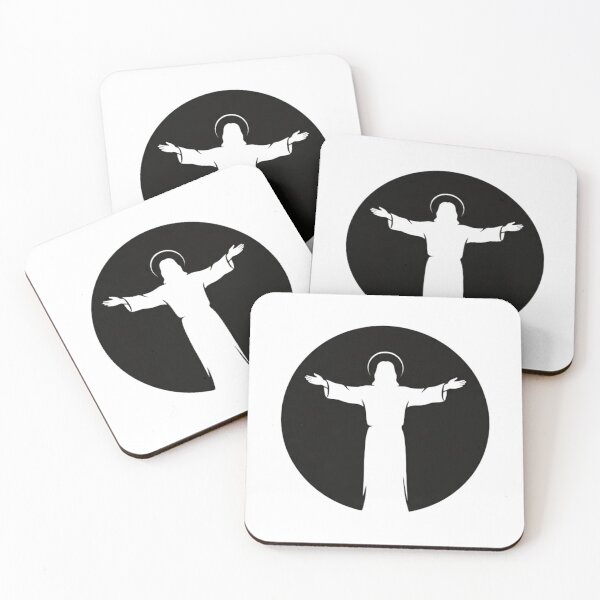 Artikelvorschau, Silhouette von Jesus Christus mit offenen Armen, minimalistischer Stil entworfen und verkauft von MantoSagrado.