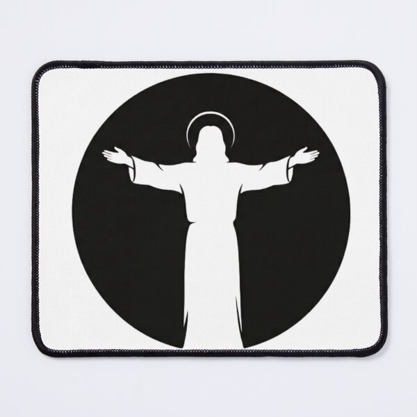 Item preview, Silhouette of Jesus Christ with Open Arms, Minimalist Style designed and sold by MantoSagrado.