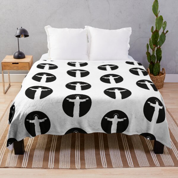 Item preview, Silhouette of Jesus Christ with Open Arms, Minimalist Style designed and sold by MantoSagrado.