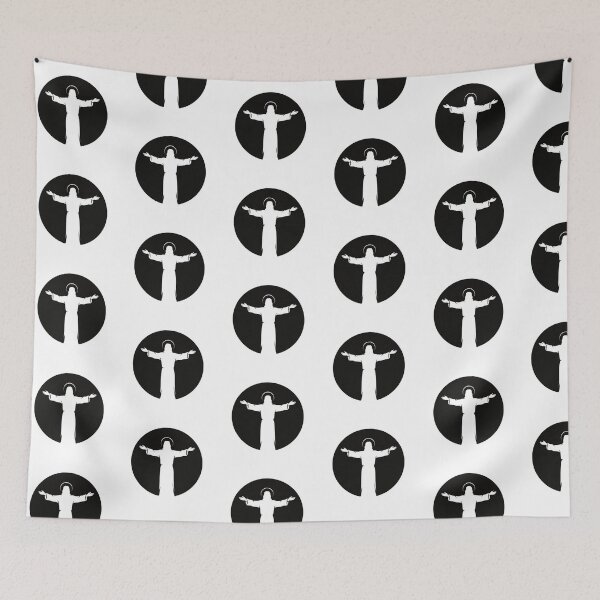 Item preview, Silhouette of Jesus Christ with Open Arms, Minimalist Style designed and sold by MantoSagrado.
