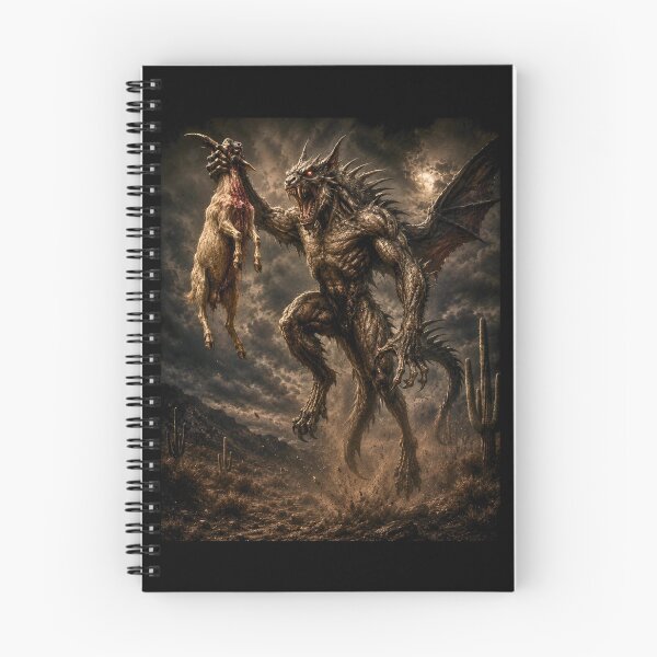 Item preview, El Chupacabra Legend - Desert Cryptid Creature Artwork designed and sold by Apex & Anthem .
