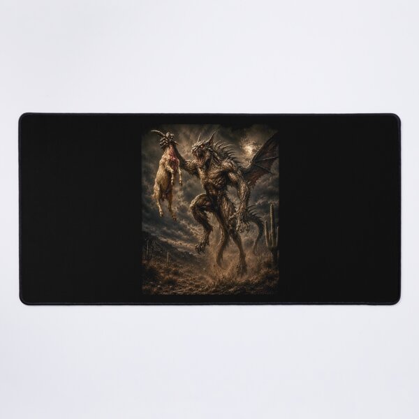 Item preview, El Chupacabra Legend - Desert Cryptid Creature Artwork designed and sold by Apex & Anthem .