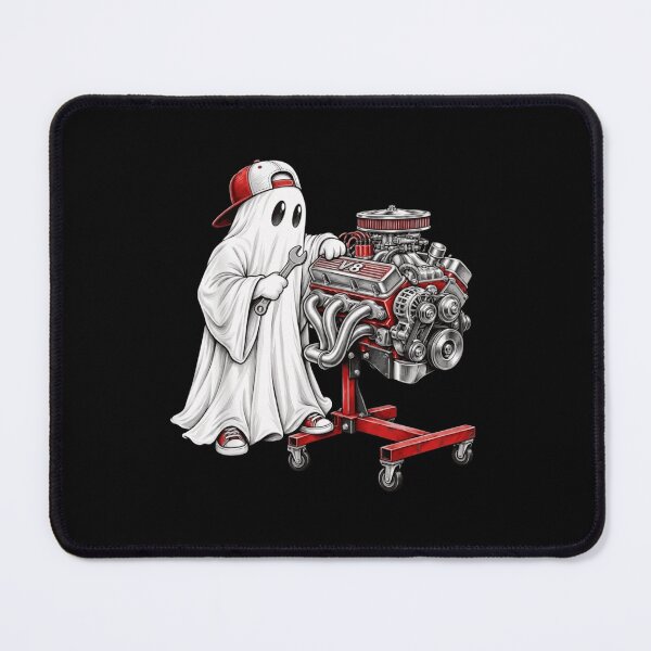 Item preview, Ghost Mechanic V8 Engine Spooky Car Enthusiast Halloween designed and sold by haitrieuic96.
