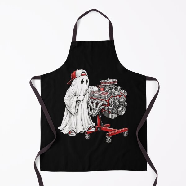Item preview, Ghost Mechanic V8 Engine Spooky Car Enthusiast Halloween designed and sold by haitrieuic96.