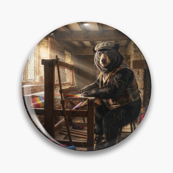 Item preview, Black Bear Weaver Is a Veritable Silas Marner designed and sold by Tridentulus.