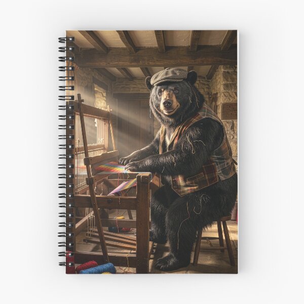 Item preview, Black Bear Weaver Is a Veritable Silas Marner designed and sold by Tridentulus.