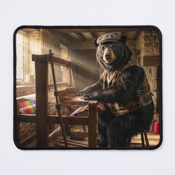 Item preview, Black Bear Weaver Is a Veritable Silas Marner designed and sold by Tridentulus.