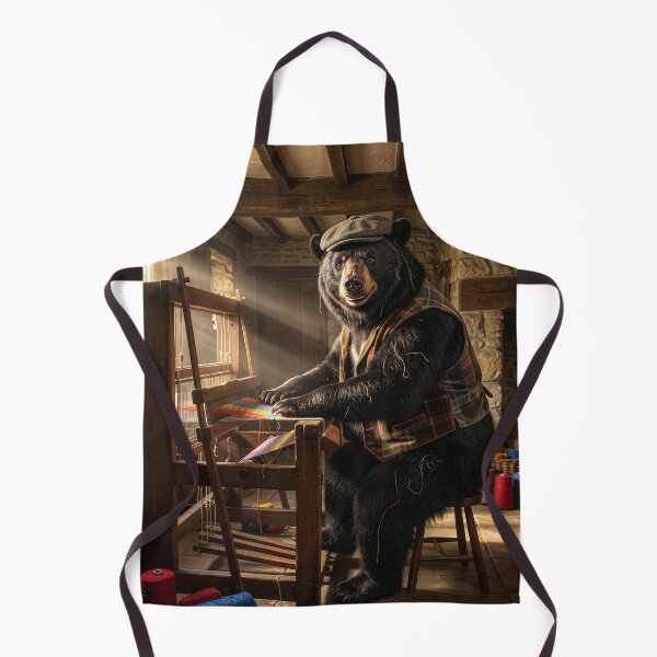 Item preview, Black Bear Weaver Is a Veritable Silas Marner designed and sold by Tridentulus.