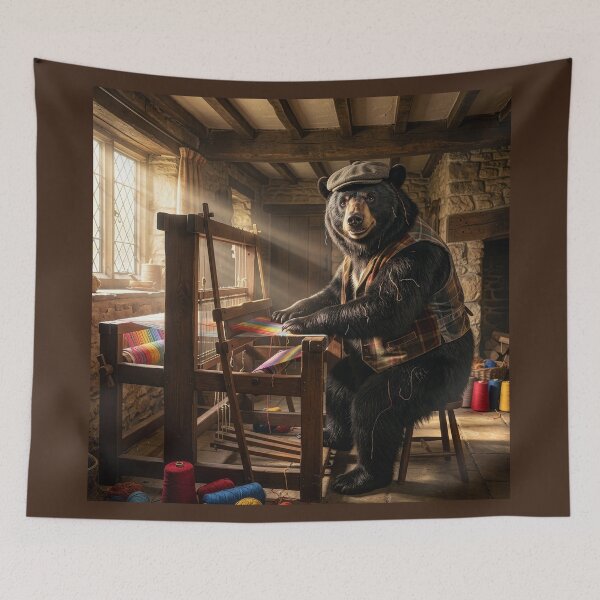 Item preview, Black Bear Weaver Is a Veritable Silas Marner designed and sold by Tridentulus.