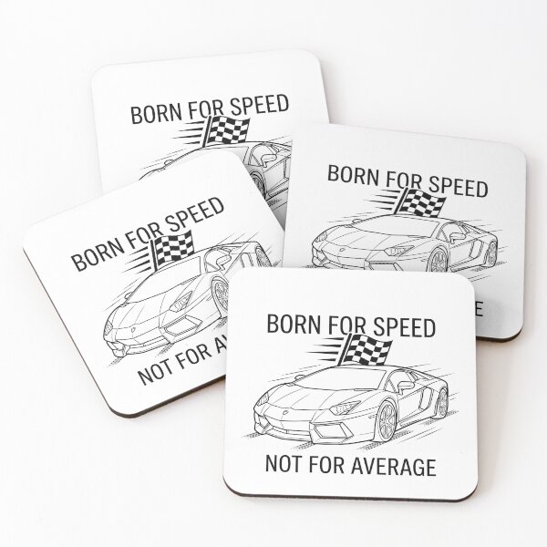 Item preview, Born For Speed Not For Average Supercar designed and sold by InkBlvd.