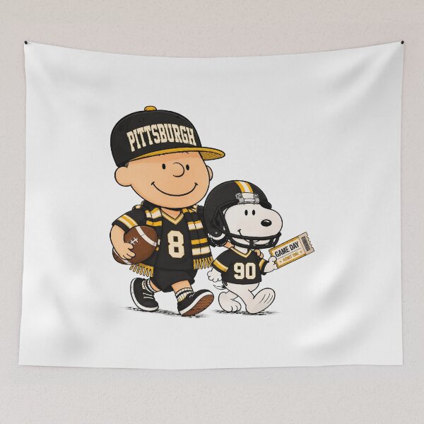 Item preview, Classic Comic Boy and Dog Pittsburgh Game Day Graphic designed and sold by DeanRoger74470.
