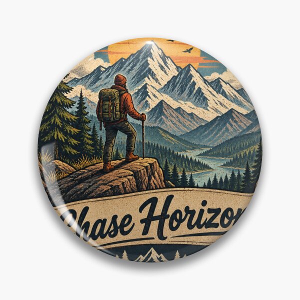 Item preview, Retro Mountain Adventure Patch Badge designed and sold by PratikG24.