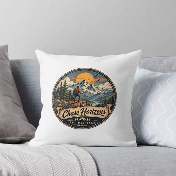 Item preview, Retro Mountain Adventure Patch Badge designed and sold by PratikG24.