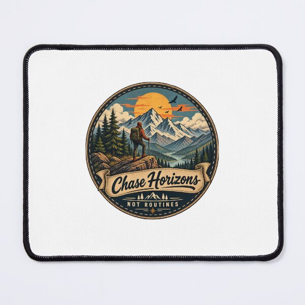 Item preview, Retro Mountain Adventure Patch Badge designed and sold by PratikG24.