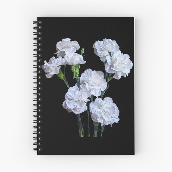 Item preview, Carnations White Carnation Flowers designed and sold by goombi-creative.