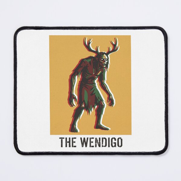 Item preview, The Wendigo Cryptid Deer Antlers Dark Horror Poster designed and sold by KiwiRider.