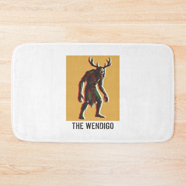 Item preview, The Wendigo Cryptid Deer Antlers Dark Horror Poster designed and sold by KiwiRider.