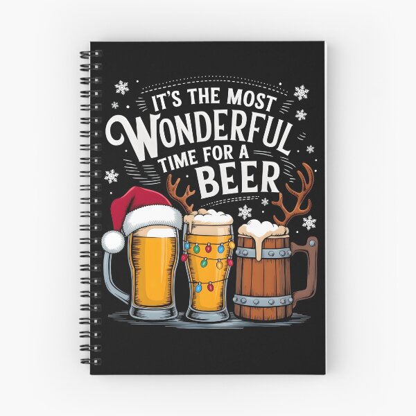 Item preview, It's The Most Wonderful Time For A Beer Shirt, Funny Christmas Beer Design, Holiday Drinking Humor, Festive Beer Lover Gift designed and sold by fimacurtuse.