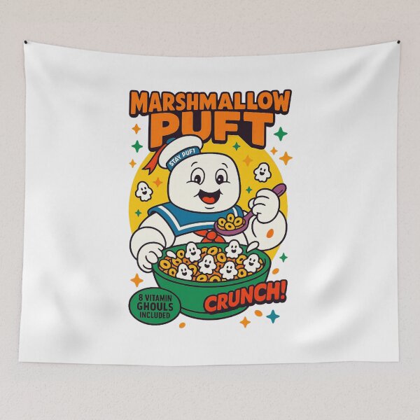 Item preview, stay puft ghostbusters cereal box designed and sold by JeannieAsules12.