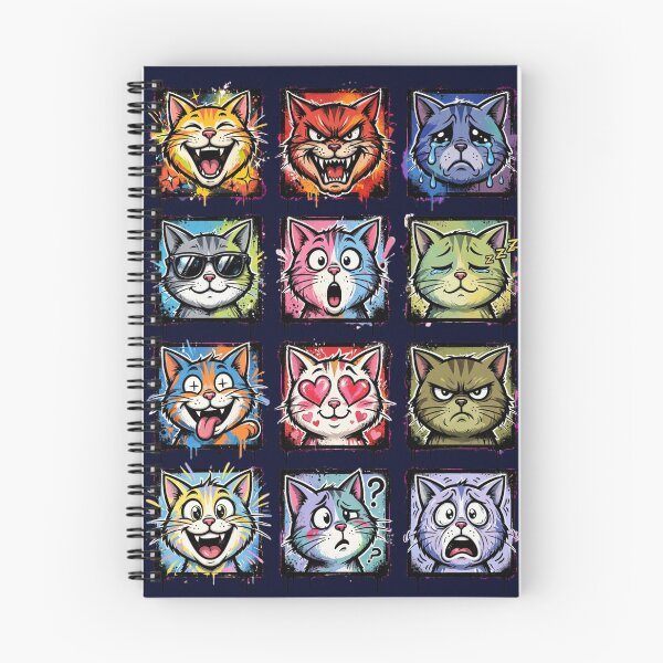 Item preview, 12 Cat Emotions Graffiti Art T-Shirt designed and sold by PlengPoomofArts.
