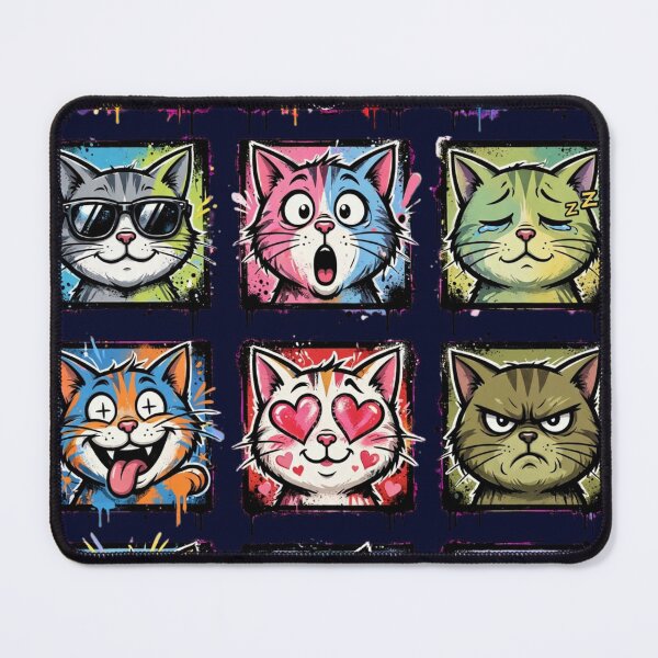 Item preview, 12 Cat Emotions Graffiti Art T-Shirt designed and sold by PlengPoomofArts.