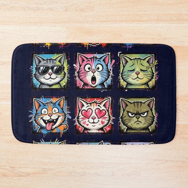 Item preview, 12 Cat Emotions Graffiti Art T-Shirt designed and sold by PlengPoomofArts.