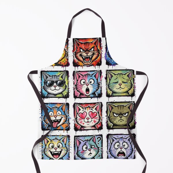 Item preview, 12 Cat Emotions Graffiti Art T-Shirt designed and sold by PlengPoomofArts.