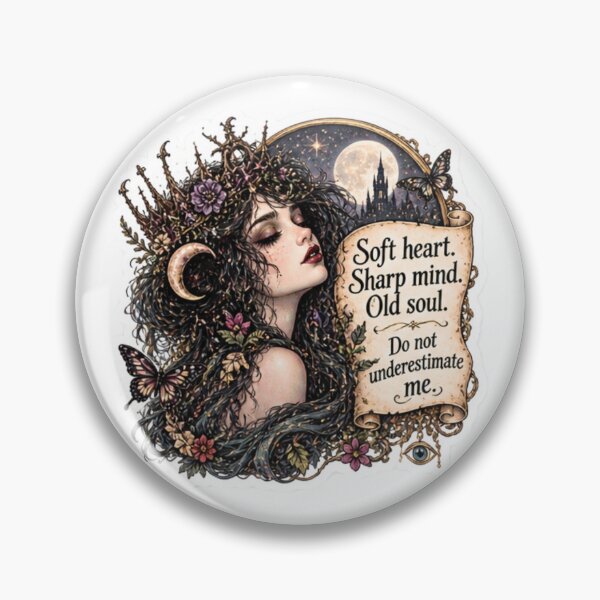 Item preview, Soft Heart, Sharp Mind, Old Soul designed and sold by Edenglow Prints & Peculiars.
