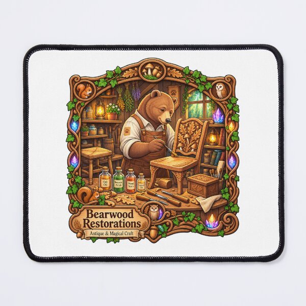 Item preview, Bearwood Restorations | Woodland Bear Woodworker | Antique & Magical Craft designed and sold by MrDev.