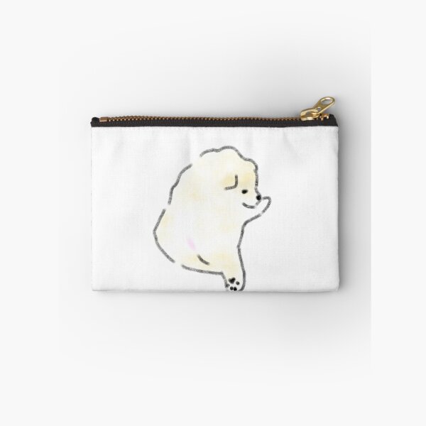 Item preview, Cute Fluffy Cream Pomeranian Puppy Waving designed and sold by raun.draw.