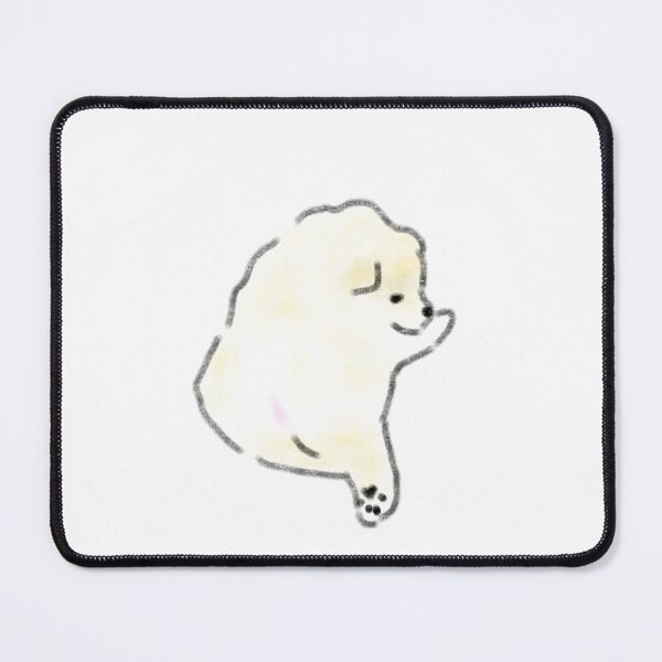 Item preview, Cute Fluffy Cream Pomeranian Puppy Waving designed and sold by raun.draw.