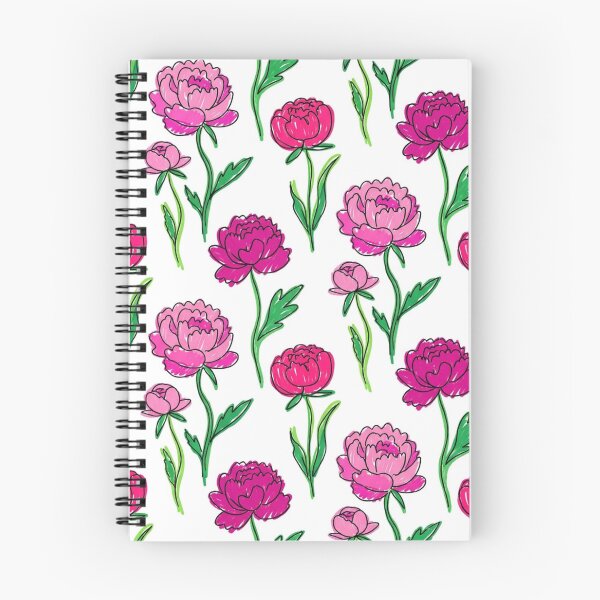 Aperçu de l'œuvre pivoines roses à motif floral créée et vendue par FurryFantasy.