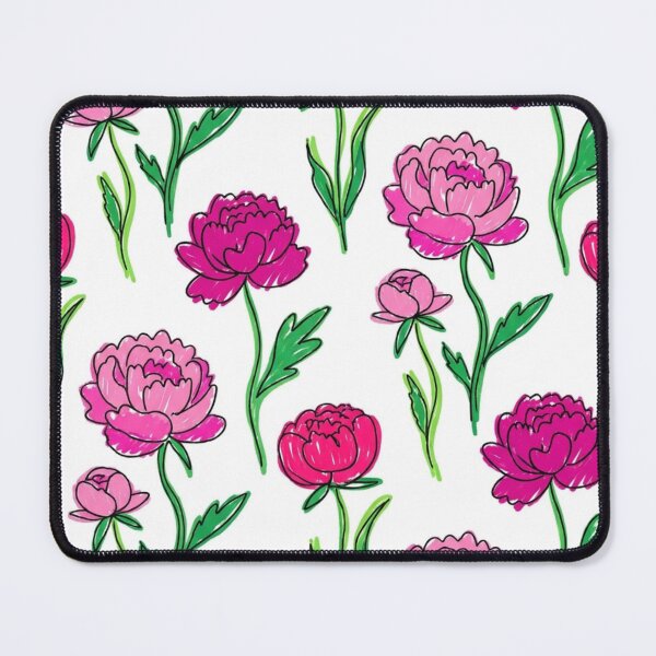 Artikelvorschau, Rosa Pfingstrosen mit Blumenmuster entworfen und verkauft von FurryFantasy.