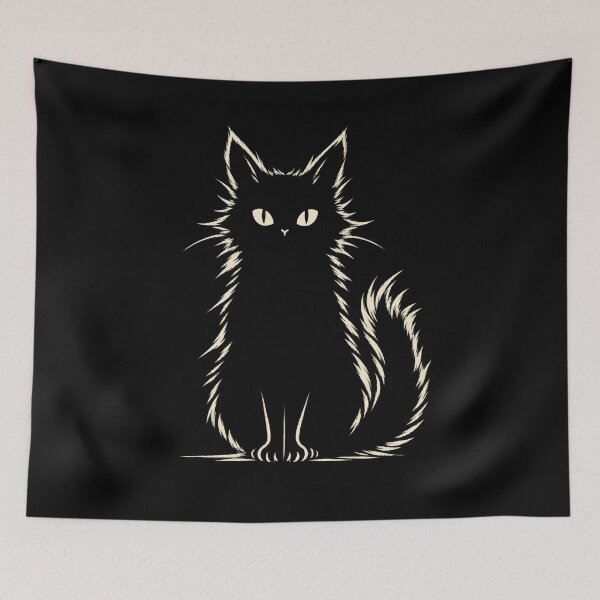 Item preview, Fluffy Cat Minimalist Design designed and sold by bellaever.