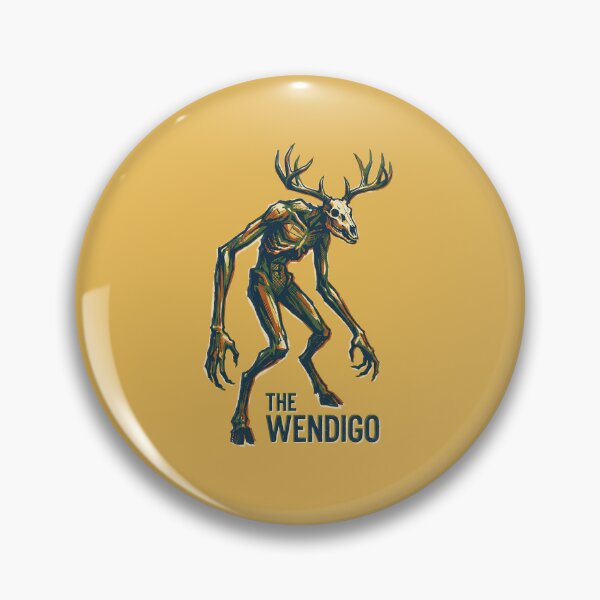 Item preview, The Wendigo Cryptid Deer Skull Forest Monster Graphic designed and sold by KiwiRider.