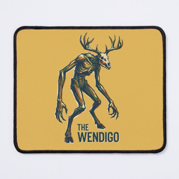Item preview, The Wendigo Cryptid Deer Skull Forest Monster Graphic designed and sold by KiwiRider.
