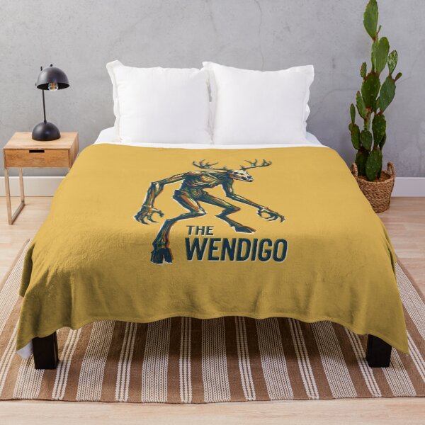 Item preview, The Wendigo Cryptid Deer Skull Forest Monster Graphic designed and sold by KiwiRider.