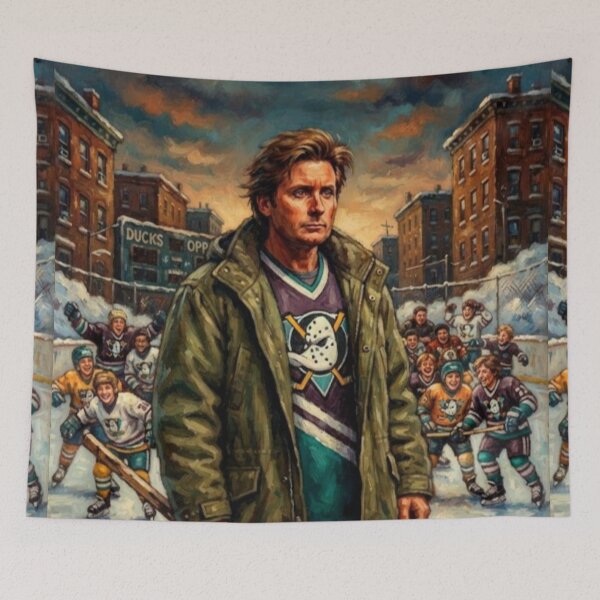 Item preview, The Mighty Ducks Sports Comedy Fine Art Tribute designed and sold by Art's Diner.